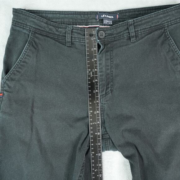 Kangol Pants Mens 32x32 Black Chinos Measures 33x29.5 - Picture 9 of 10